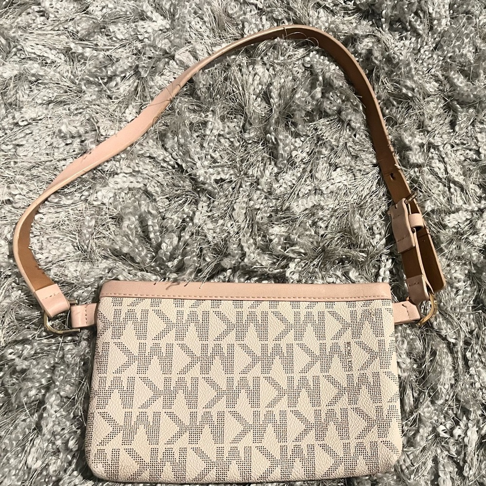 Michael Kors Beige and Tan Fanny Pack